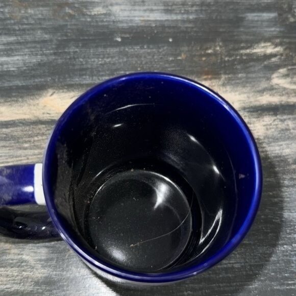 Nautical Calypso Anchor & Compass Mug By Zazzle Navy & White 11 Oz Coffee Cup - Picture 2 of 6